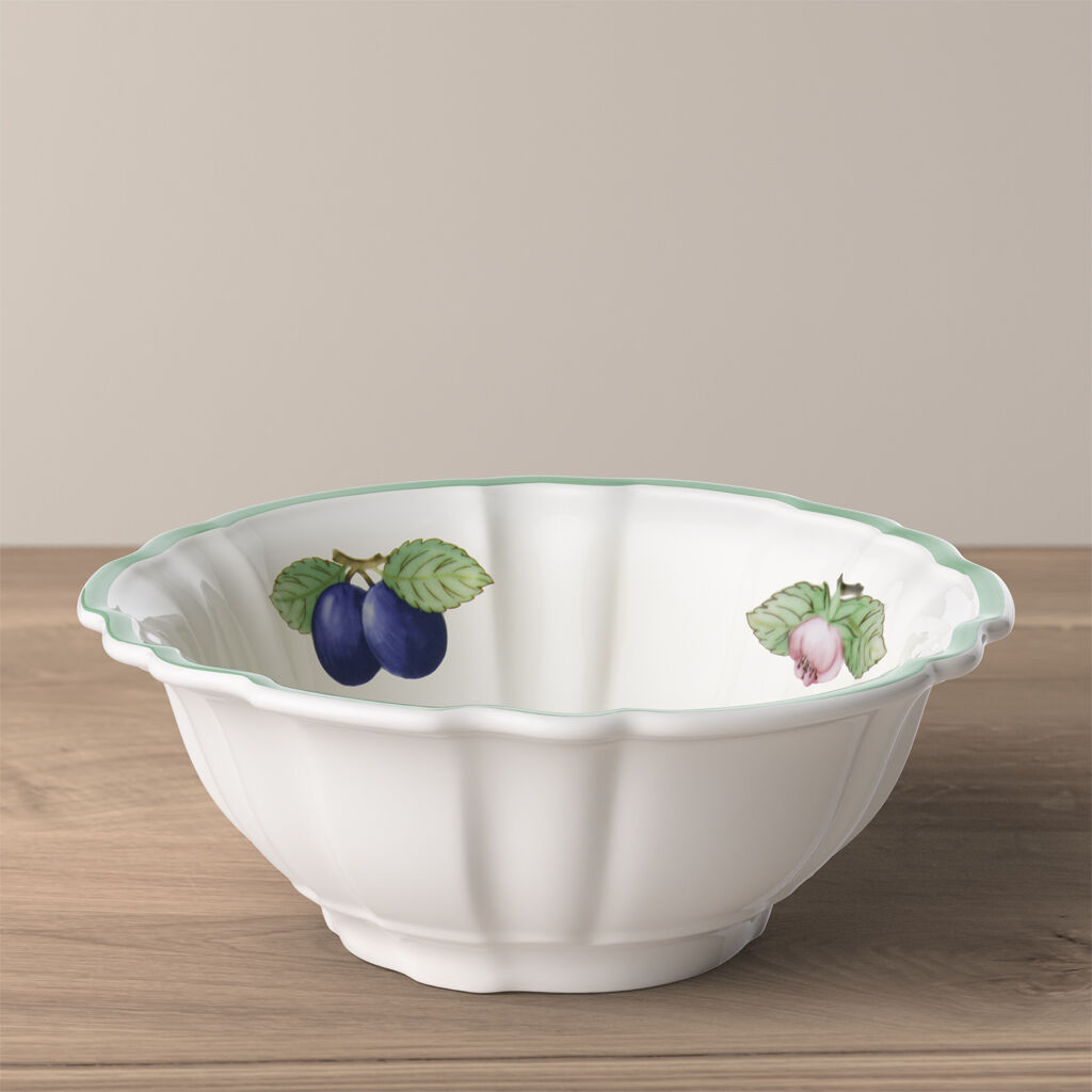 French Garden Fleurence Fluted Rice Bowl