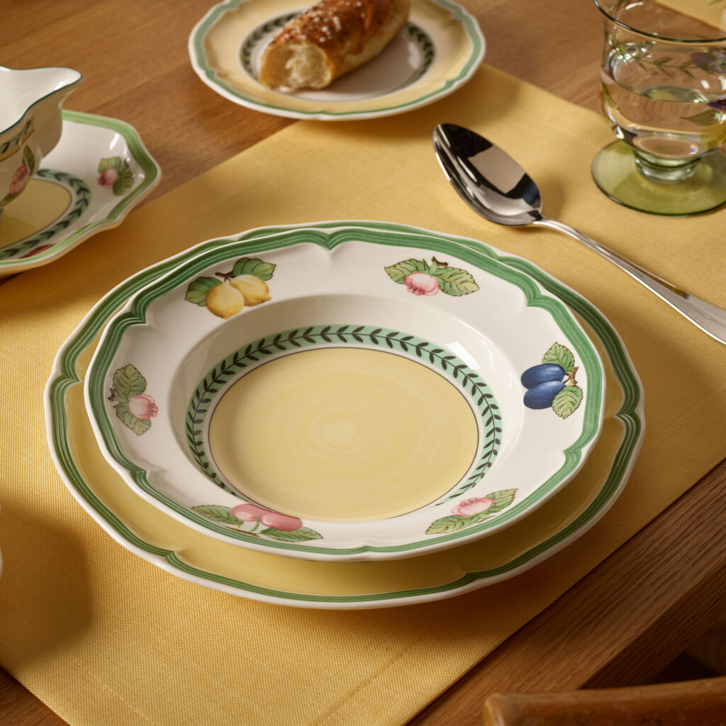 French Garden Fleurence 12 Piece Dinnerware Set