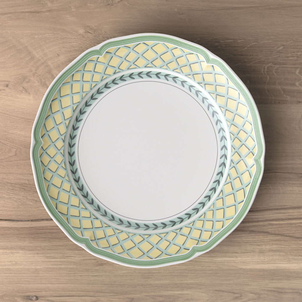 French Garden Orange Dinner Plate