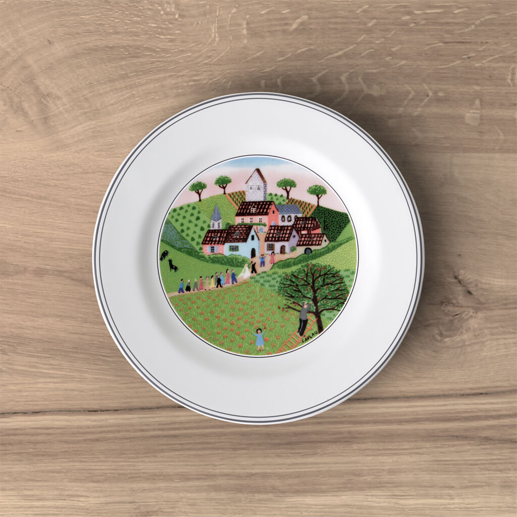 Design Naif Appetizer/Dessert Plate #3 – Wedding Procession