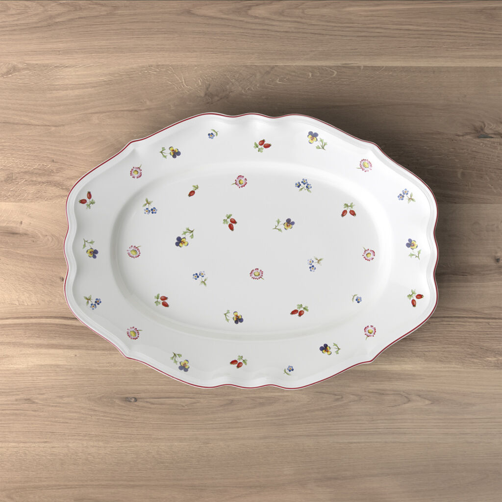 Petite Fleur Oval Platter, Large