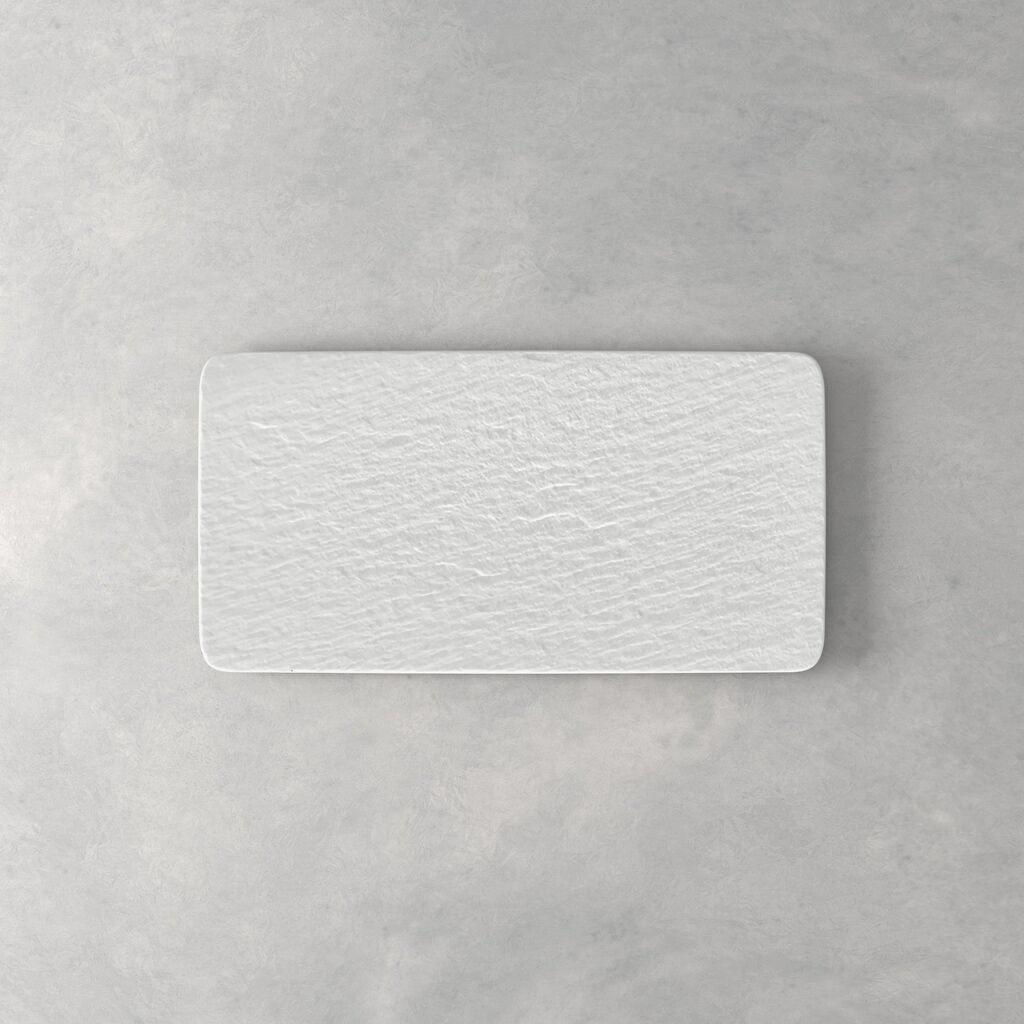 Manufacture Rock Blanc Rectangular Serving Plate