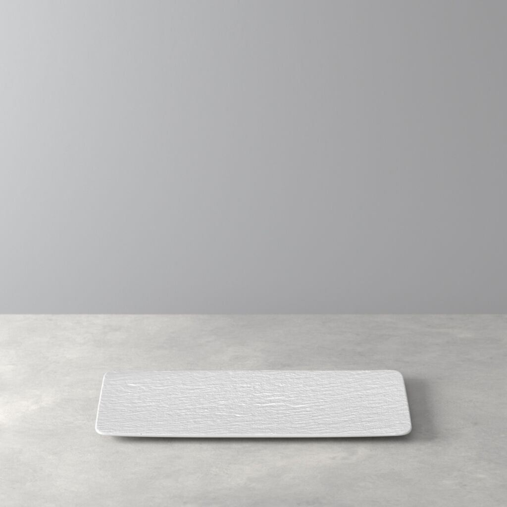 Manufacture Rock Blanc Rectangular Serving Plate