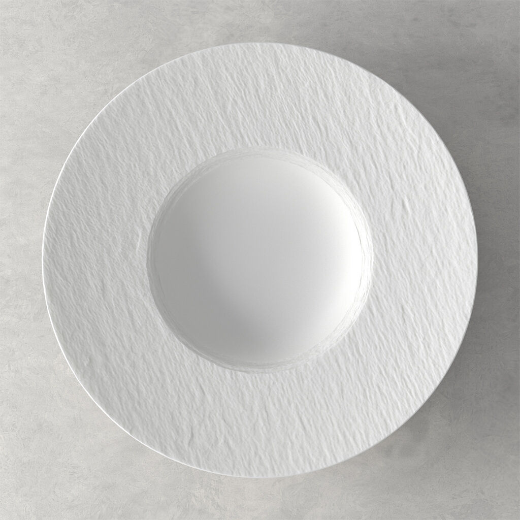 Manufacture Rock Blanc Pasta Plate