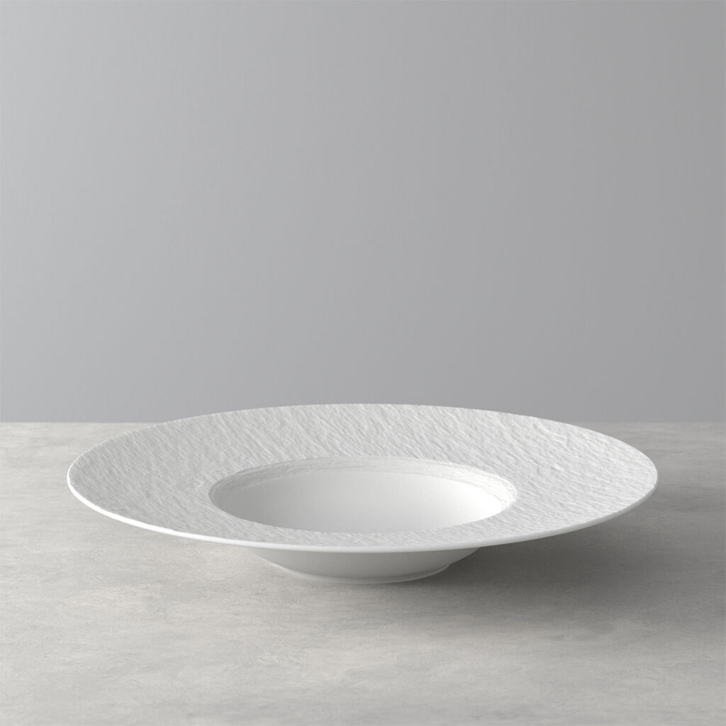 Manufacture Rock Blanc Pasta Plate