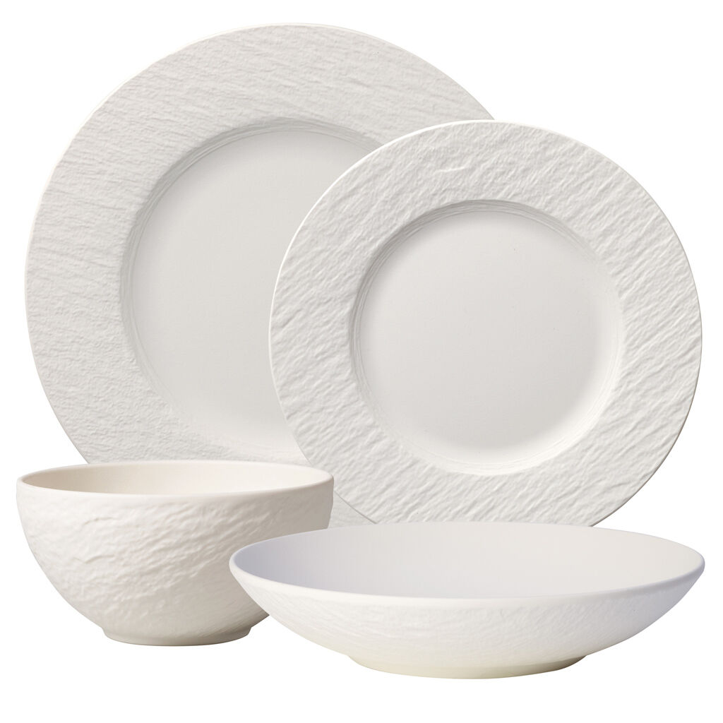 Manufacture Rock Blanc 4 Piece Place Setting