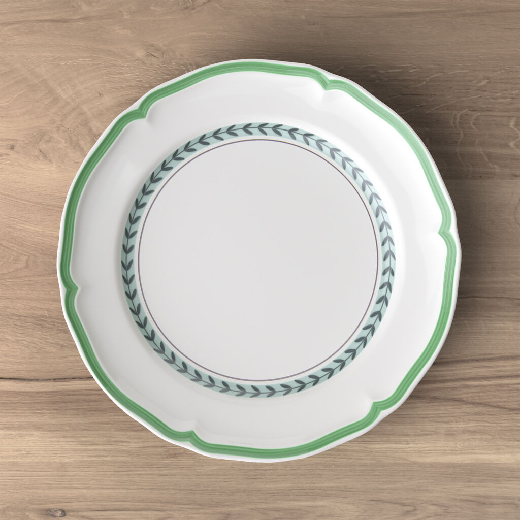 French Garden Green Line Dinner Plate