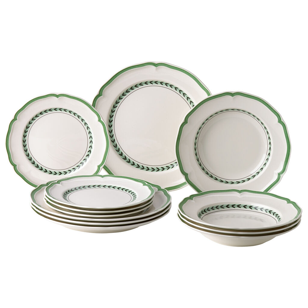 French Garden Green Line 12 Piece Set