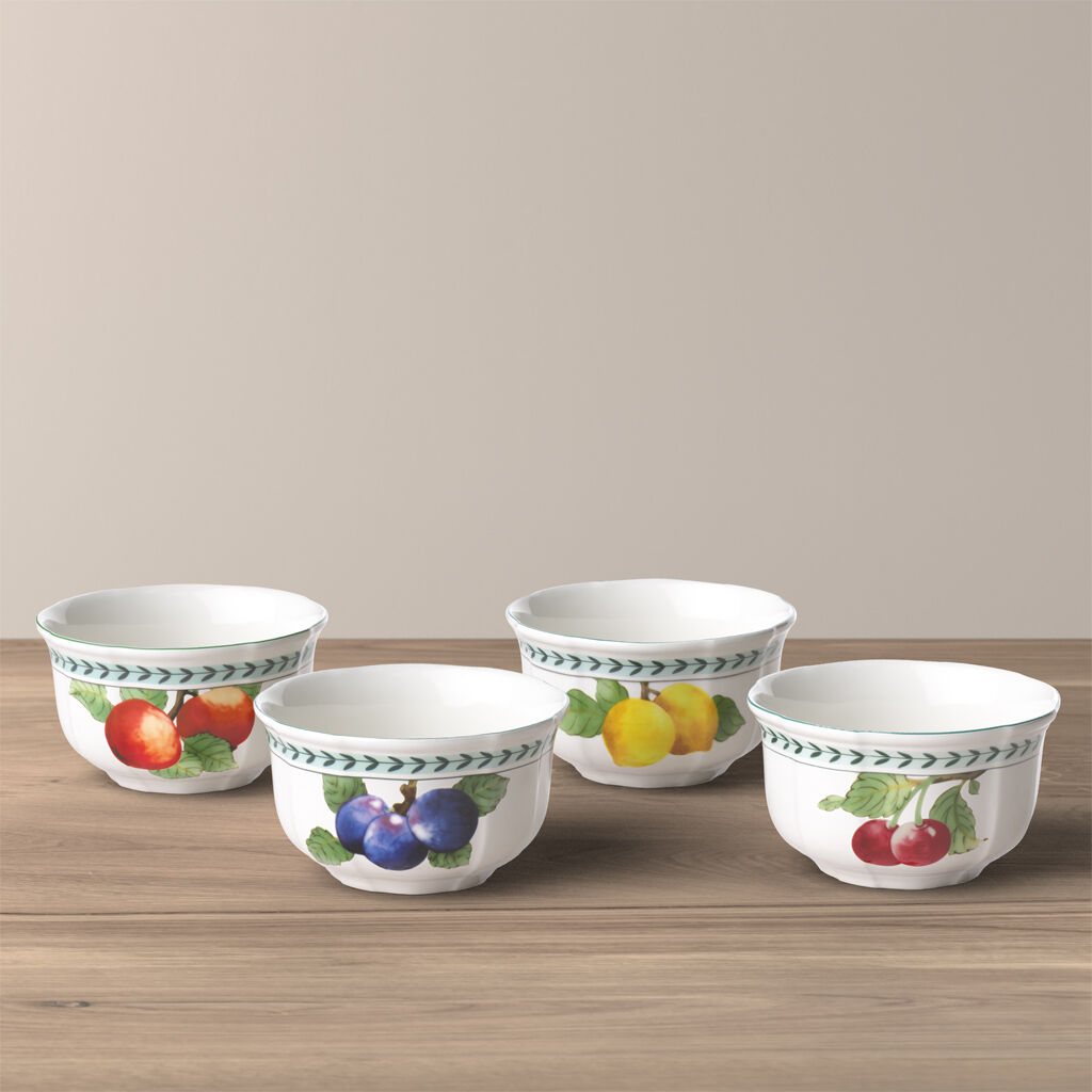 French Garden Modern Fruits Bowl: Assorted, Set of 4