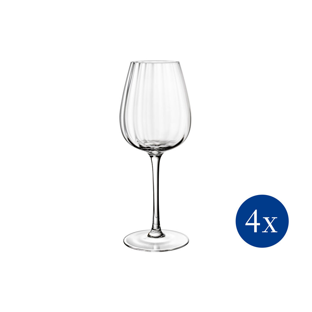 Rose Garden White wine goblet, Set 4 pcs 218mm