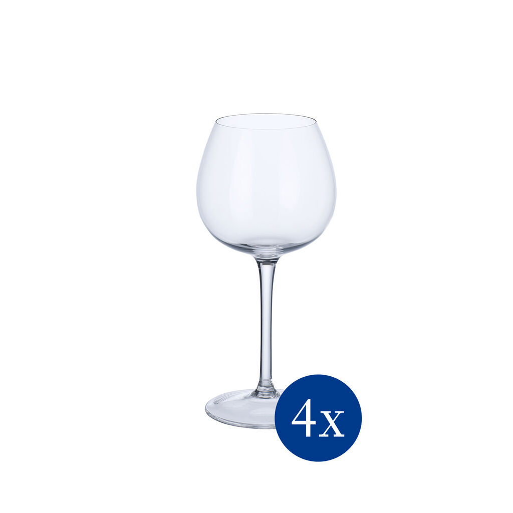 Purismo Soft + Rounded White Wine Goblet, Set of 4