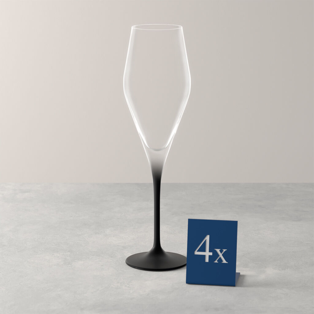 Manufacture Rock Stems Champagne Flute, Set of 4