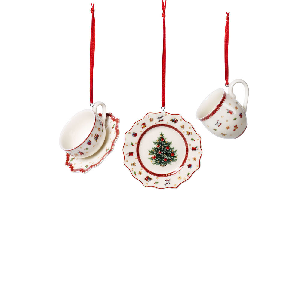 Toy’s Delight Decoration Ornaments: Tableware, Set of 3