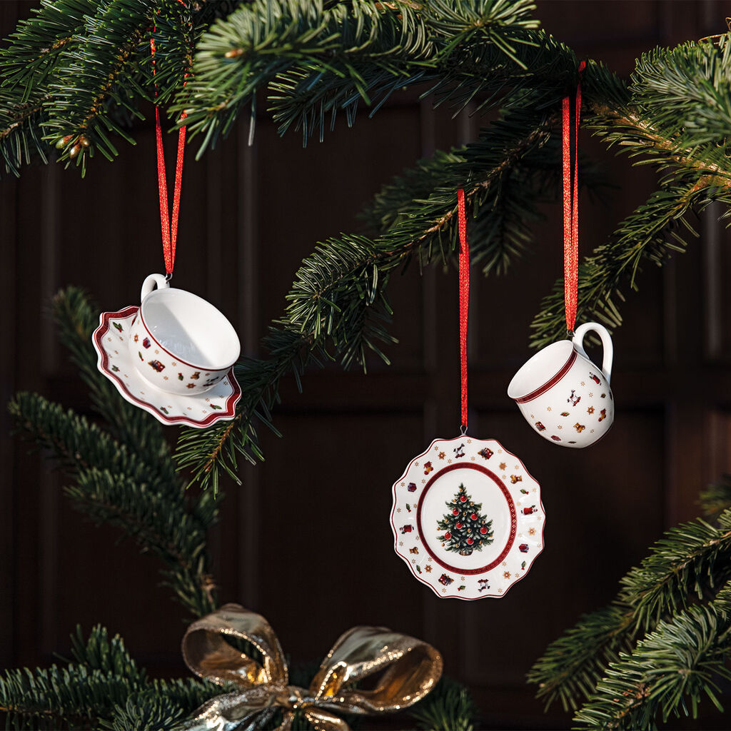 Toy’s Delight Decoration Ornaments: Tableware, Set of 3